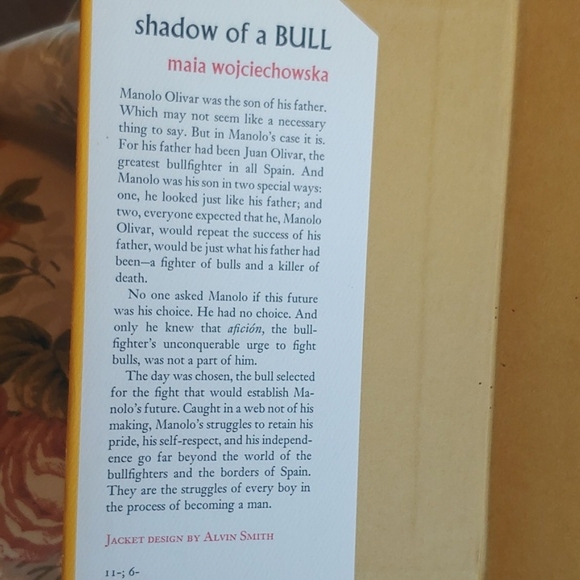 Vintage Newbery Medal "Shadow of a Bull" Children's Book by Maia Wojciechowska - Picture 3 of 6